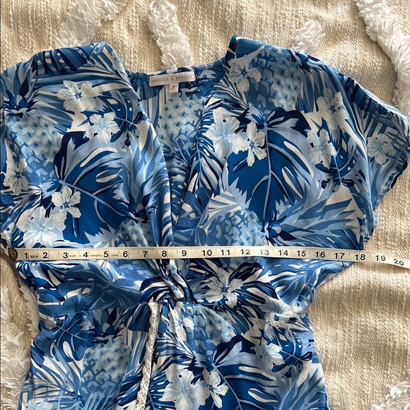 Blue and‎ White Floral Swim Coverup - Picture 5 of 5